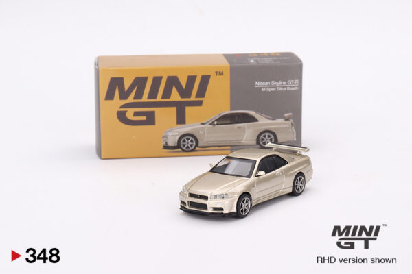 Mini GT Nissan Skyline GT-R (R34) M-Spec Silica Breath