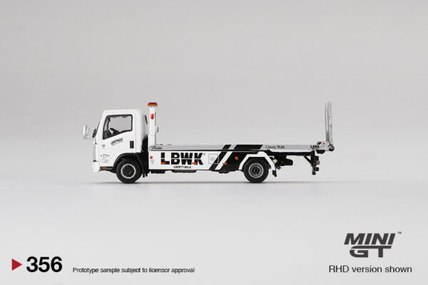 356.3 Mini GT Isuzu N-Series Vehicle Transporter LBWK White