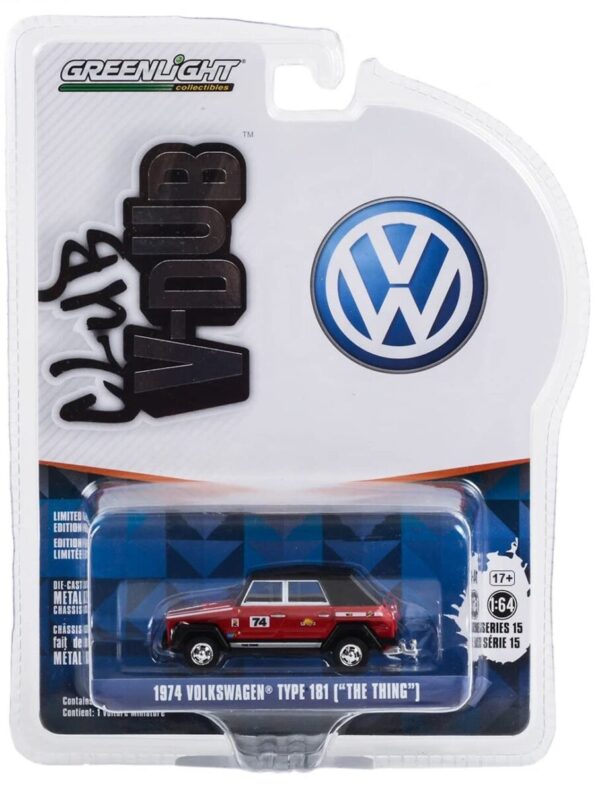 1974 VOLKSWAGEN THING TYPE 181 #74 "BAJA THING" 1/64 DIECAST GREENLIGHT 36060 C