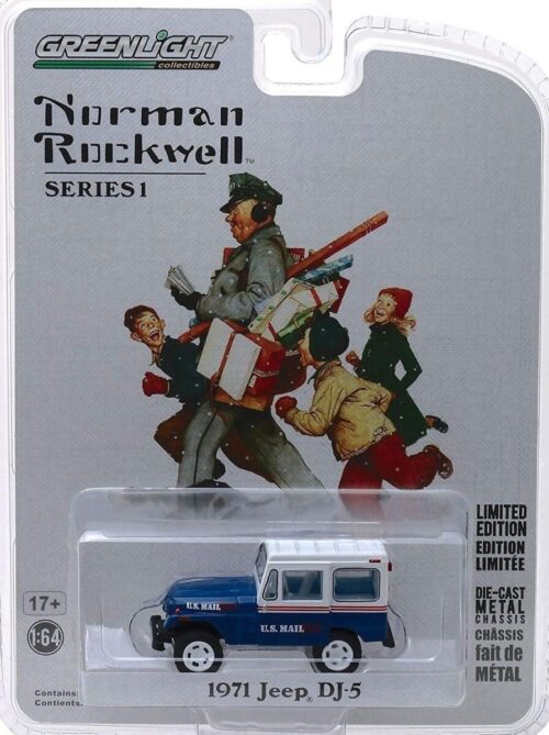 Greenlight 37150-C Norman Rockwell Delivery Vehicles Series 1-1971 Postal DJ-5 1:64