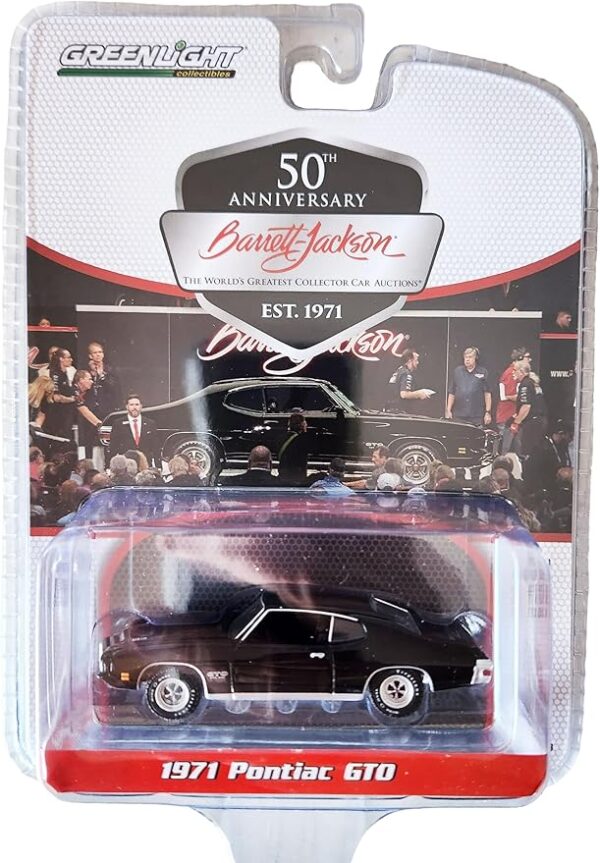 37300-f Greenlight 37300-F Barrett-Jackson ‘Scottsdale Edition’ Series 13-1971 Pontiac GTO - Starlight Black 1/64 Scale Diecast