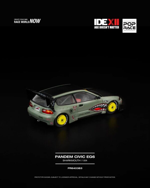 Pop Race Pandem EG6 Sharkmouth Dark Green PR64-0383