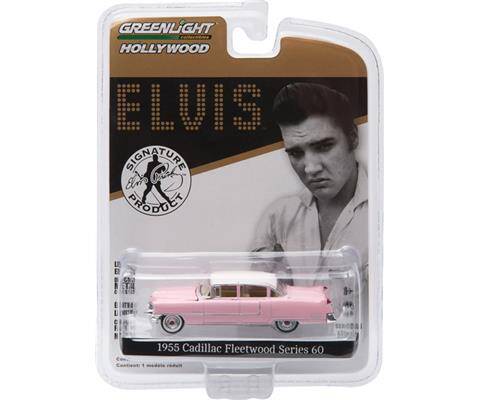 Greenlight 1/64 Hollywood Series 14 - Elvis Presley (1935-77) - 1955 Cadillac Fleetwood Series 60 "Pink Cadillac" 44740-C