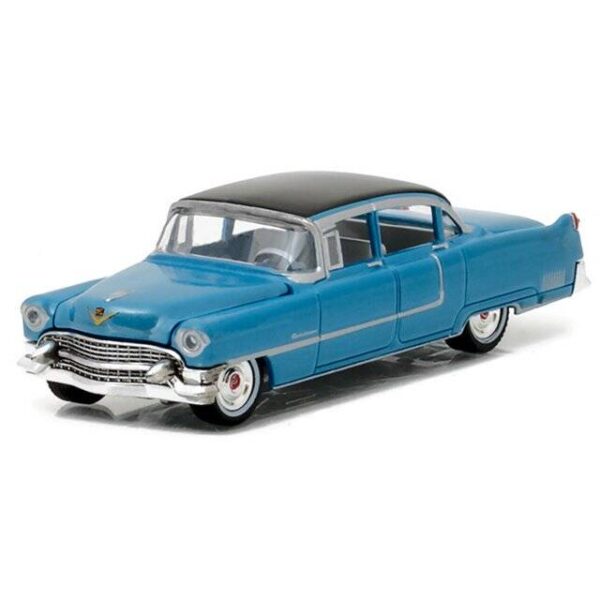 Greenlight 1/64 Hollywood Series 16 - Elvis Presley (1935-77) - 1955 Cadillac Fleetwood Series 60 "Blue Cadillac" 44760-A