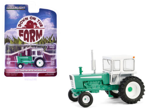48090-a Greenlight 1/64 Down on the Farm Series 9- 1973 Tractor with Enclosed Cab 48090-A