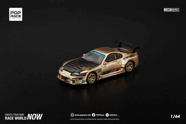 Pop Race 1/64 Toyota Top Secret GT300 Supra Carbon Hood PR640277
