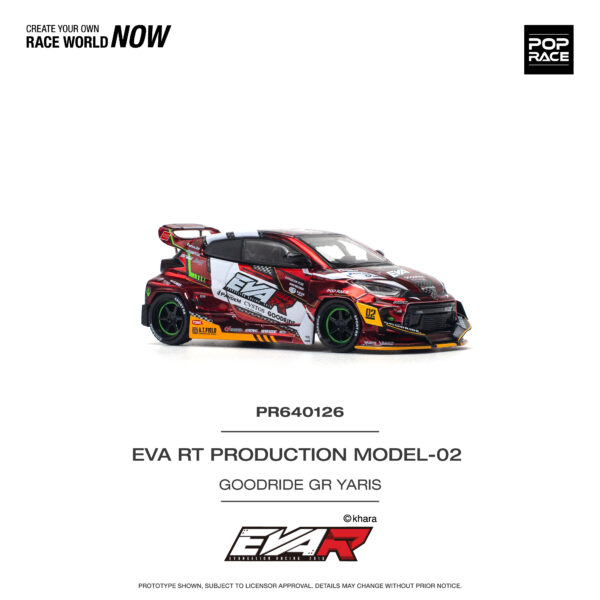 Pop Race 1/64 Eva RT Production Model-02 Goodride GR Yaris PR640126