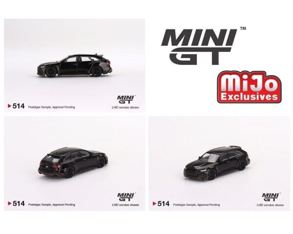 Mini GT 1:64 ABT Audi RS6 Johann Abt Signature Edition Black