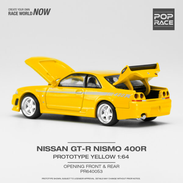 Pop Race Nissan GT-R R33 NISMO 400R - Prototype Yellow