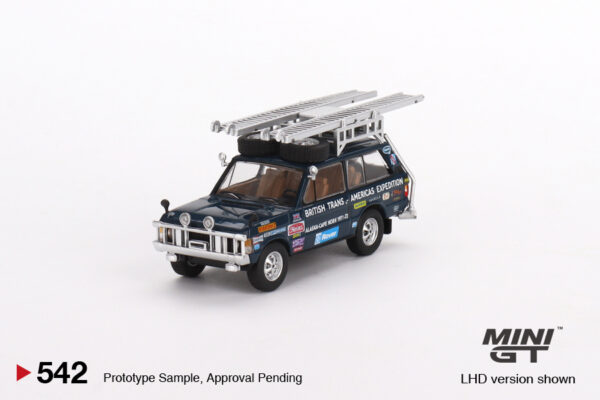 542.1 Mini GT Range Rover 1971 British Trans-Americas Expedition (VXC-868K)