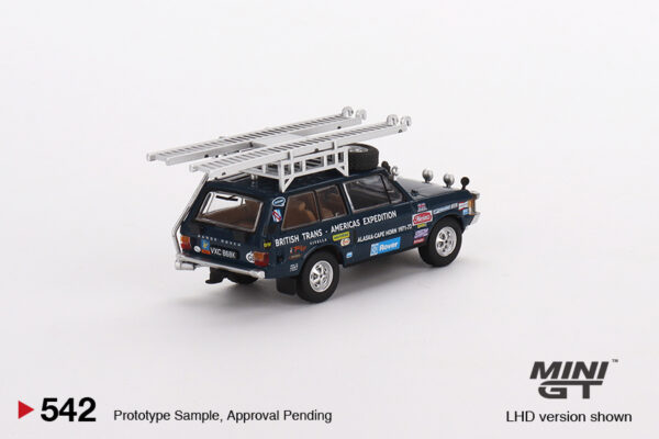 542.2 Mini GT Range Rover 1971 British Trans-Americas Expedition (VXC-868K)