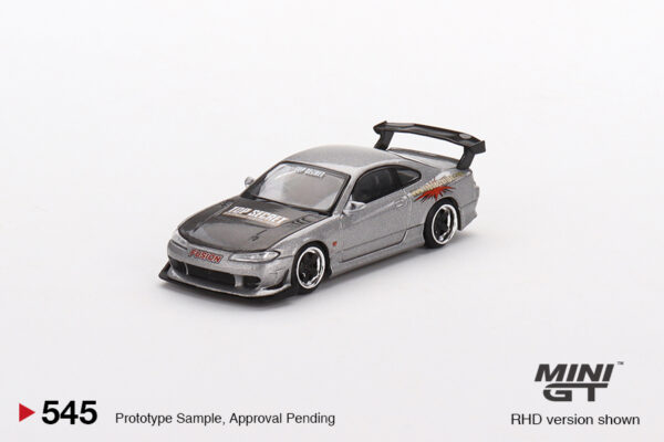 Mini GT Nissan Silvia Top Secret (S15) Silver Red