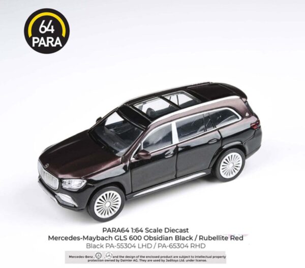Para64 Mercedes 2020 Maybach GLS 600 Black-Red LHD PA-55304