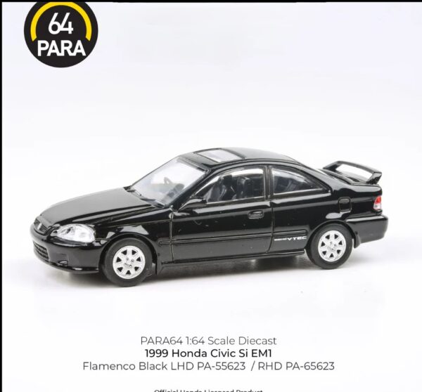 PARA64 1999 Honda Civic Si EM1 - Flamenco Black (RHD) PA-55623