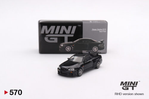 Mini GT Nissan Skyline GT-R (R34) V-Spec Black Pearl