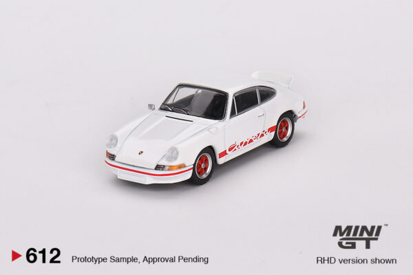 Mini GT Porsche 911 Carrera RS 2.7 Grand Prix White with Red Livery