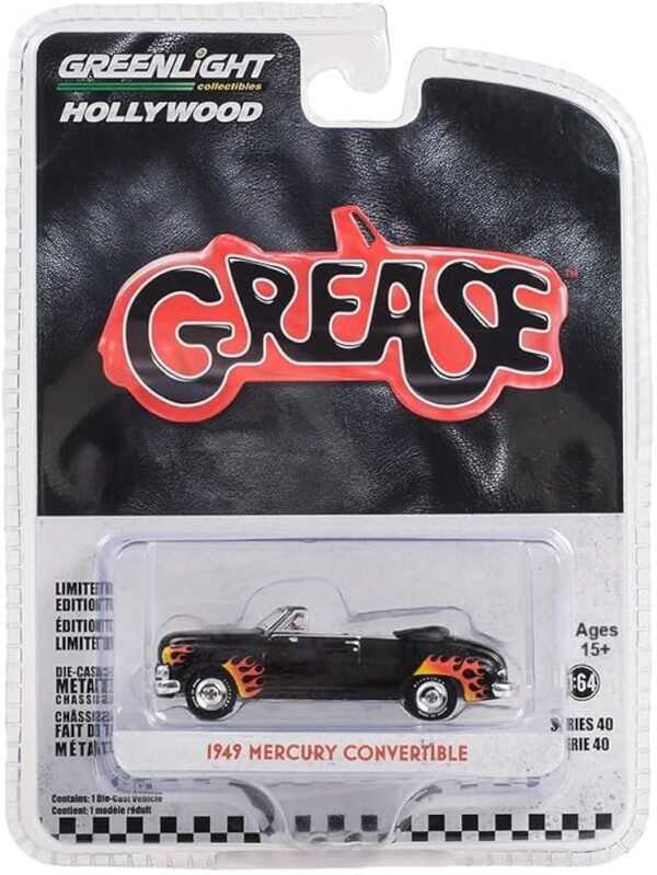 Greenlight 62010-B Grease 1949 Mercury Convertible Black 1/64