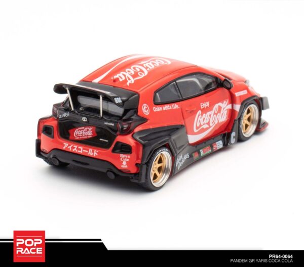 64.3 Pop Race 1/64 Pandem GR Yaris Coca Cola PR64-0064