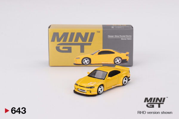 Mini GT Nissan Silvia (S15) Rocket Bunny Bronze Yellow