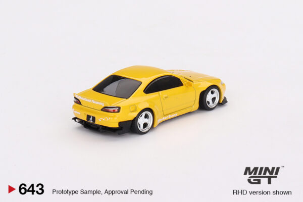 Mini GT Nissan Silvia (S15) Rocket Bunny Bronze Yellow