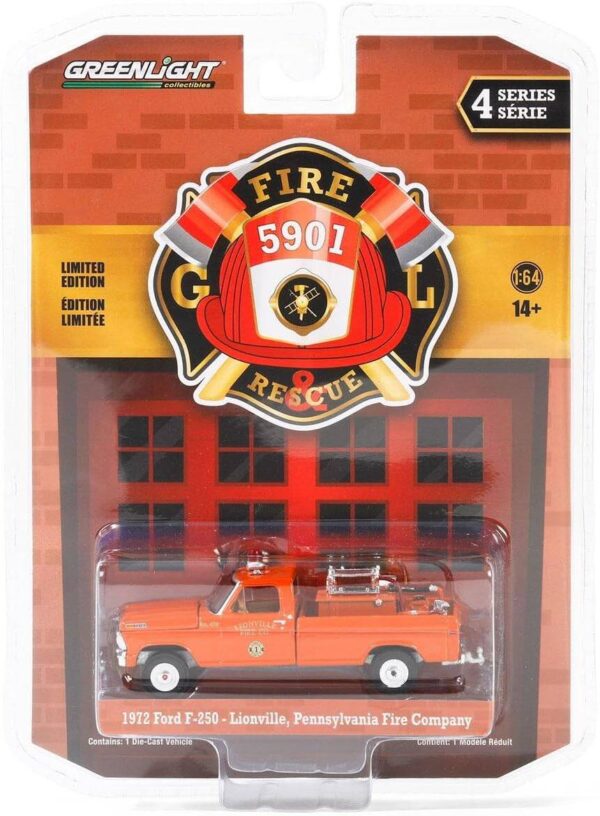Greenlight 1/64 Fire & Rescue Series 4- 1972 Ford F-250 67050-A