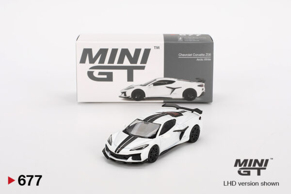 Mini GT Chevrolet Corvette Z06 2023 Arctic White