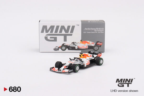 Mini GT 1/64 Red Bull RB16B Max Verstappen 2021 Turkish Grand Prix Place