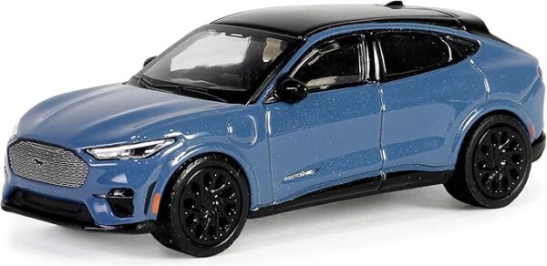 68050-f Collectibles 2023 Mach-E GT Vapor Blue with Black Top Showroom Floor Series 5 1/64 Diecast Model Car by Greenlight 68050F