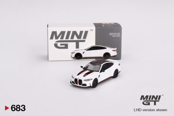 Mini GT 1/64 BMW M4 CSL Alpine White MGT00683