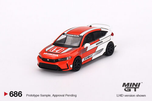 Mini GT Honda Civic TYPE R 2023 Pace Car Red