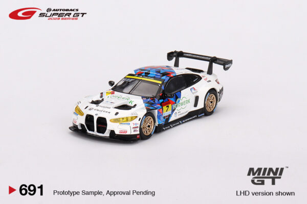 691.1 Mini GT BMW M4 GT3 #7 "Studie BMW M4" BMW M Team Studie x CRS 2023 SUPER GT SERIES