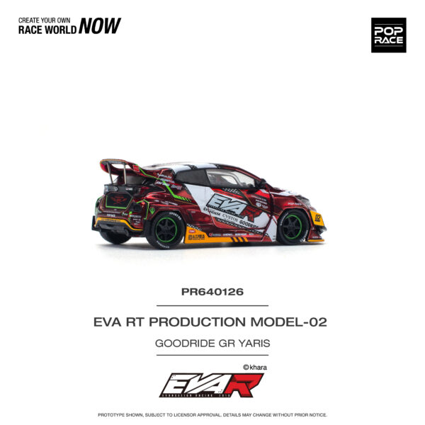 Pop Race 1/64 Eva RT Production Model-02 Goodride GR Yaris PR640126
