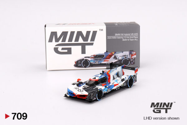 Mini GT BMW M Hybrid V8 #25 BMW M Team RLL 2023 IMSA Sebring 12 Hrs 2nd Place