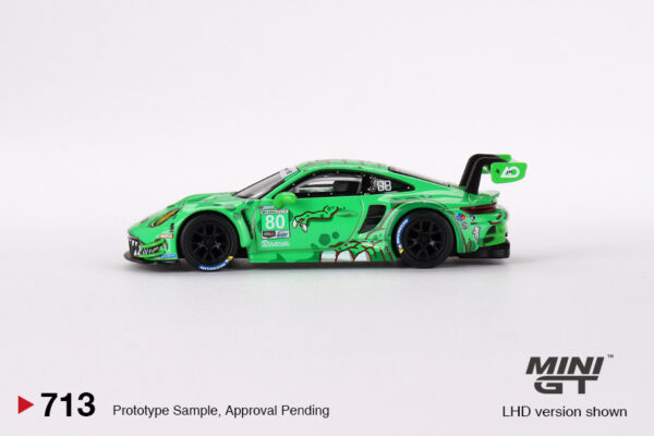 Mini GT Porsche 911 GT3 R #80 GTD AO Racing 2023 IMSA Sebring 12 Hrs