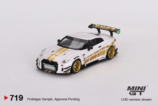 Mini GT Nissan GT-R (R35) LB★WORKS Type 2, Rear Wing ver 3 [ Salao DieCast Dinner 2024 ] Brazil Event Exclusive