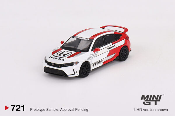 Mini GT Honda Civic Type R #2 2023 Pace Car White