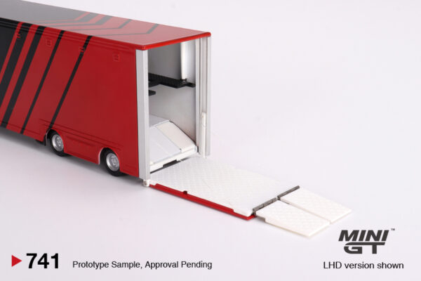 Mini GT 1/64 Mercedes-Benz Actros w/ Racing Transporter "ADVAN"