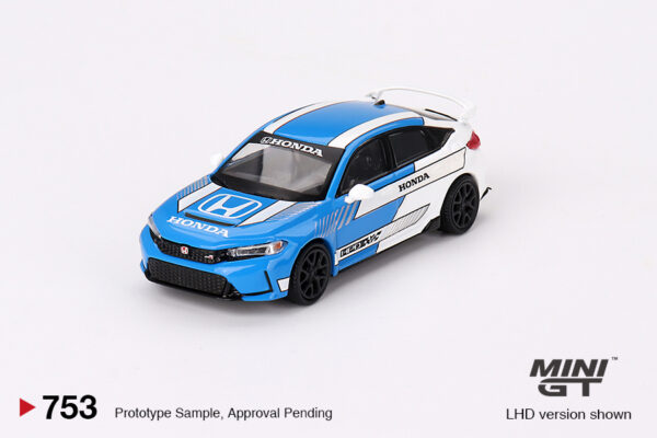 Mini GT 1/64 Honda Civic Type R 2023 Pace Car Blue MGT00753