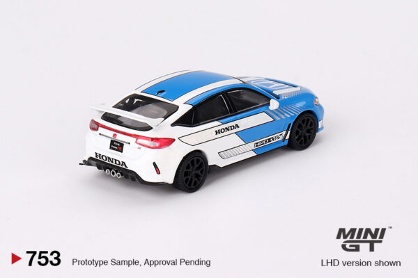 Mini GT 1/64 Honda Civic Type R 2023 Pace Car Blue MGT00753