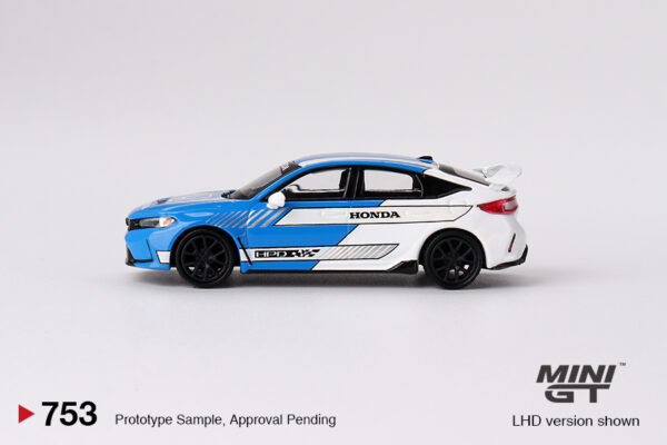 Mini GT 1/64 Honda Civic Type R 2023 Pace Car Blue MGT00753