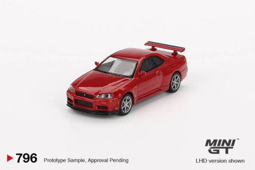 Mini GT 1/64 Nissan Skyline GT-R (R34) V-Spec Active Red - Blister Paket MGT00796-BL