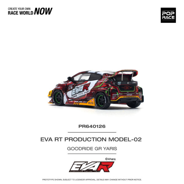 Pop Race 1/64 Eva RT Production Model-02 Goodride GR Yaris PR640126