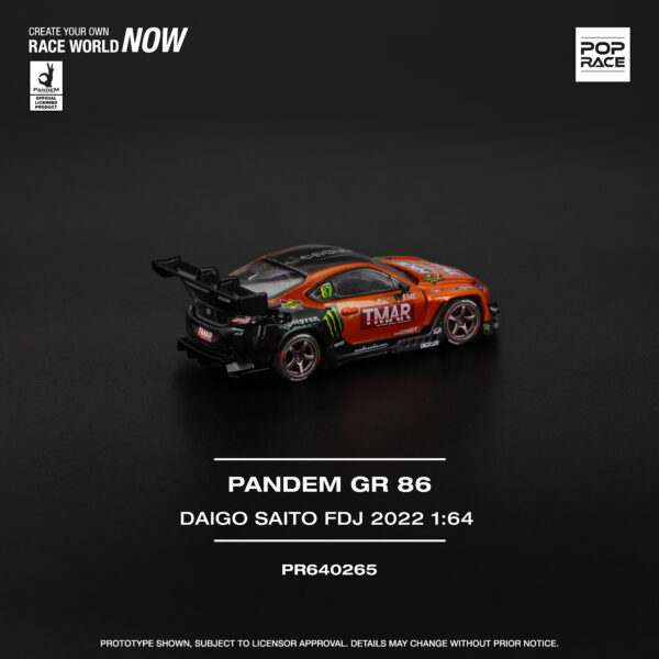 8 (4) Pop Race 1/64 Pandem GR 86 Daigo Saito FDJ 2022 PR640265
