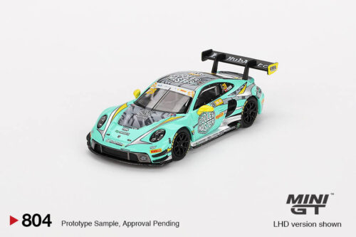 Mini GT 1/64 Porsche 911 GT3 R HubAuto Racing 2023 FIA GT World Cup 70th Macau Grand Prix - Blister Paket MGT00804-BL