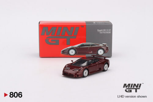 Mini GT Bugatti EB110 GT Dark Red Metallic