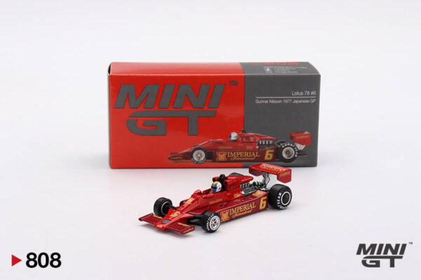 808 Mini GT 1/64 Lotus 78 Gunnar Nilsson 1977 Japanese GP MGT00808