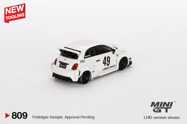 Mini GT 1/64 LB-WORKS x Abas Works ABARTH 595 Gara White MGT00809