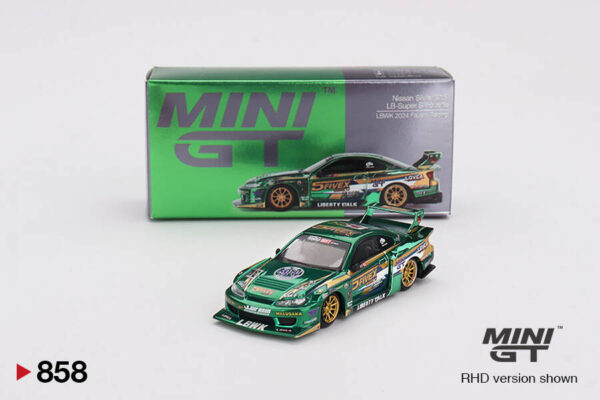 858 Mini GT 1/64 Nissan LB-Super Silhouette S15 SILVIA LBWK 2024 Fausto Racing MGT00858