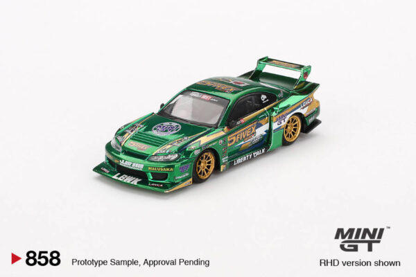 858.1 Mini GT 1/64 Nissan LB-Super Silhouette S15 SILVIA LBWK 2024 Fausto Racing MGT00858