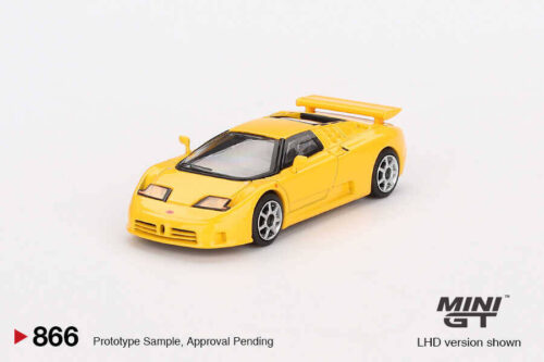 Mini GT 1/64 Bugatti EB110 Super Sport Giallo Bugatti - Blister Paket MGT00866-BL